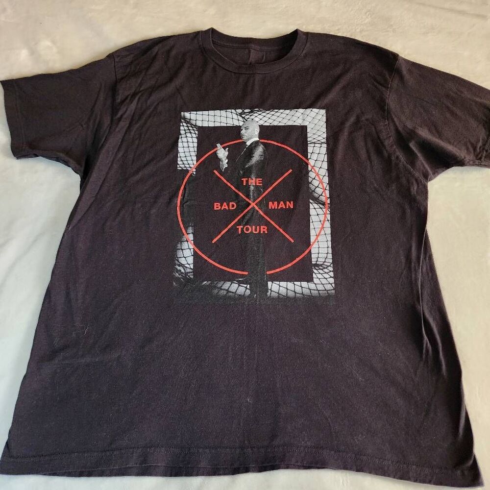 Pitbull 2016 The Bad Man Tour Black Graphic Tshirt Size XL